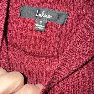 Lulu's Deep Red Women's Cardigan